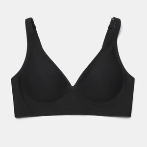NWT Halara Wireless Black Bra Size L Removal Padding
